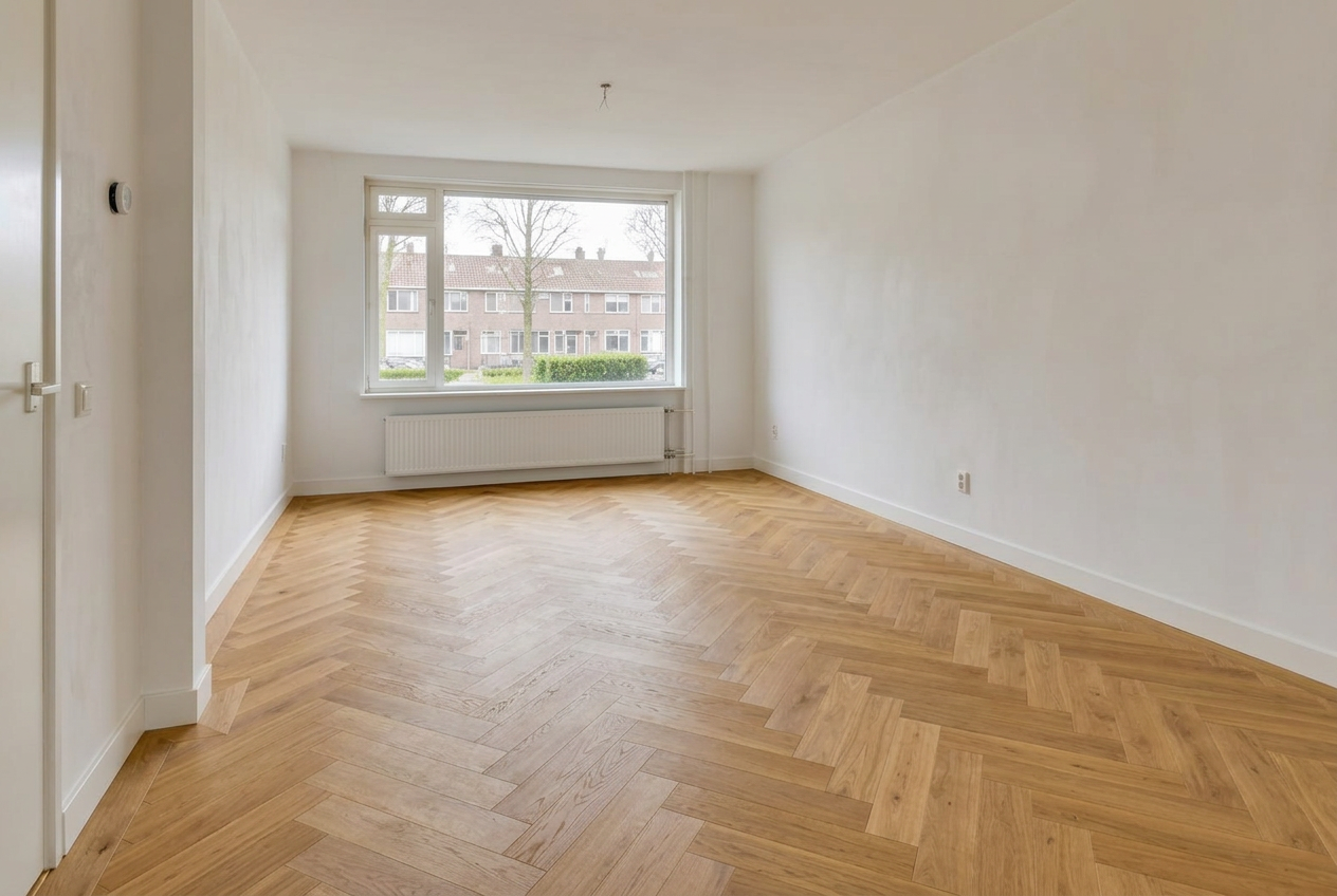 Woonkamer met Visgraat eiken
